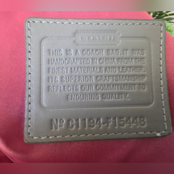 Coach Ashley Snaphead Carryall Satchel/Shoulder Bag In Pinks And Greys - Picture 11 of 12